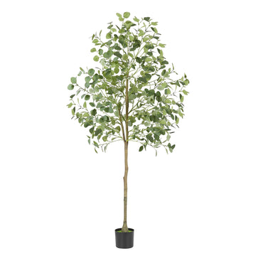 6FT Artificial Eucalyptus Tree Indoor Fake Tree Tall Fake Eucalyptus Plant Large Lifelike Green Faux Tree Living Room