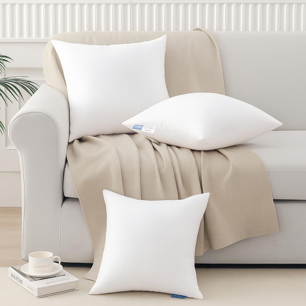 22x22 Throw Pillow Inserts, Pillow Forms for Couch - Set of 2