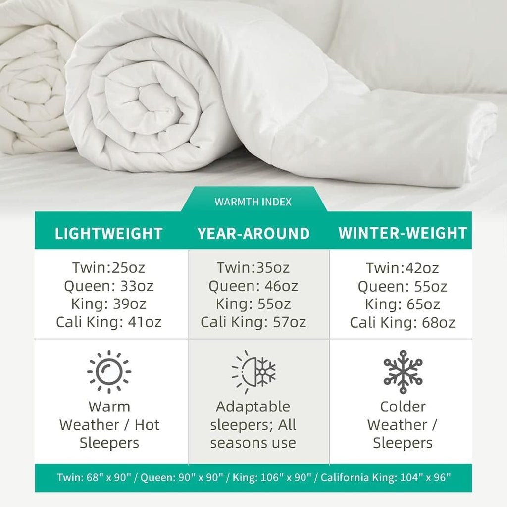 All Season Down Feather Fibers Comforter King