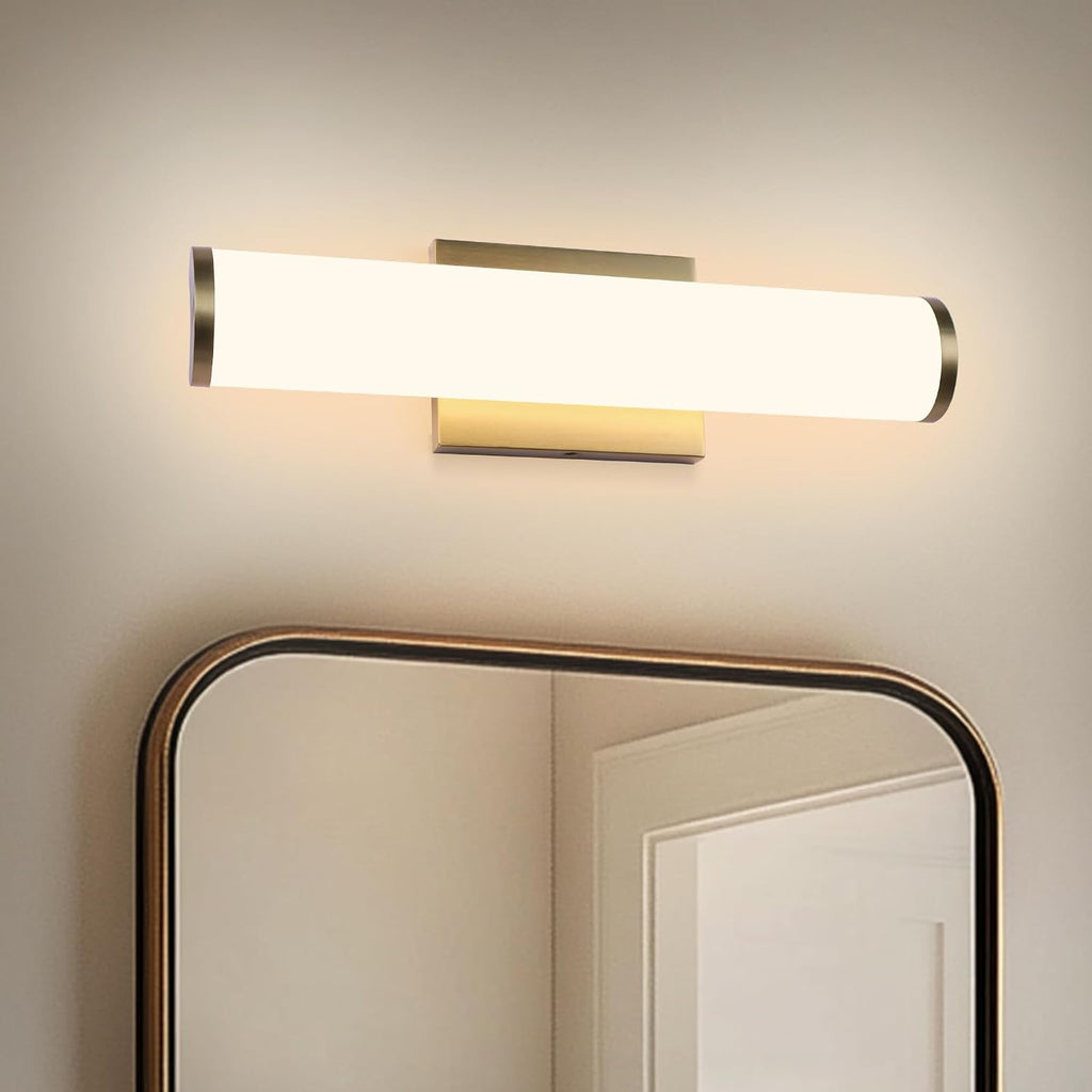 16in Modern Wall Sconces, Dimmable Bathroom Vanity Lights, 3000K Warm White LED Indoor Sconces Lighting for Bathroom