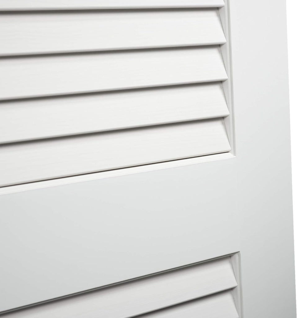 Louver-Louver Plantation Interior Door Slab, White (80x18)