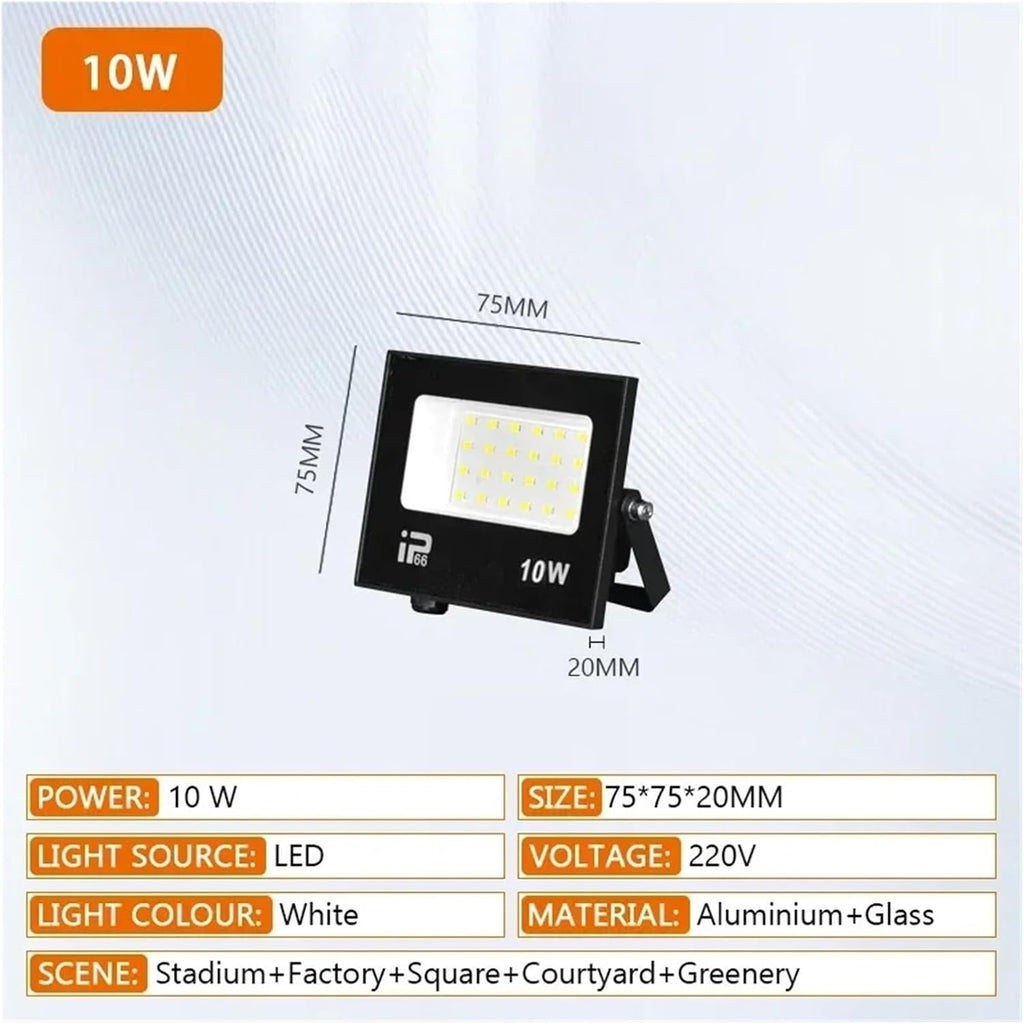 200W LED Floodlight Spotlight Outdoor IP66 Waterproof Courtyard Light Porch Garden Garage Street Indoor