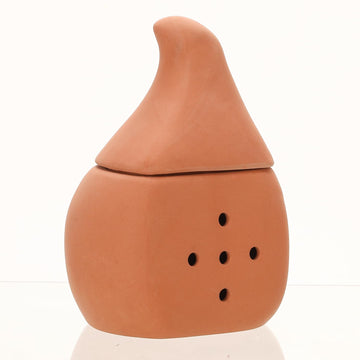 Terracotta Garlic Keeper Saver, Clay Storage Jar Large Container, Ceramic Garlic Pot Holder