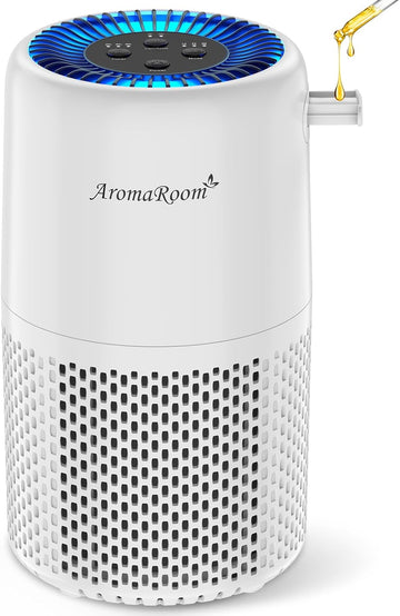 Air Purifier for Home Bedroom, H13 HEPA Air Filter For Smoke Pollen Dander Hair Smell Air Cleaner, 3