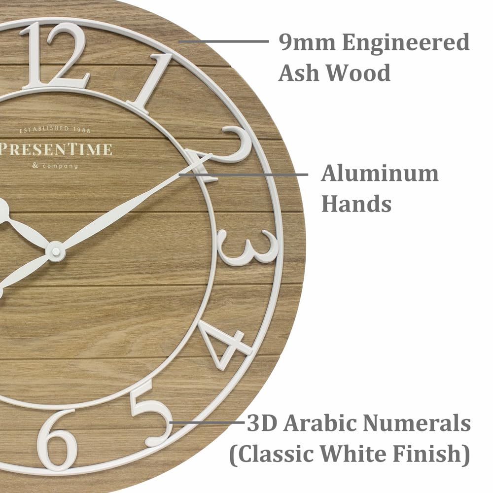 Classic Farmhouse Shiplap Clock