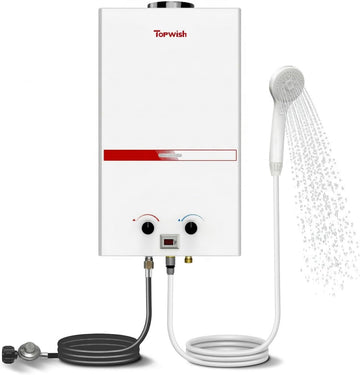 Tankless Propane Water Heater 12L, Portable Instant Gas Hot Water Heater 3.16GPM 81