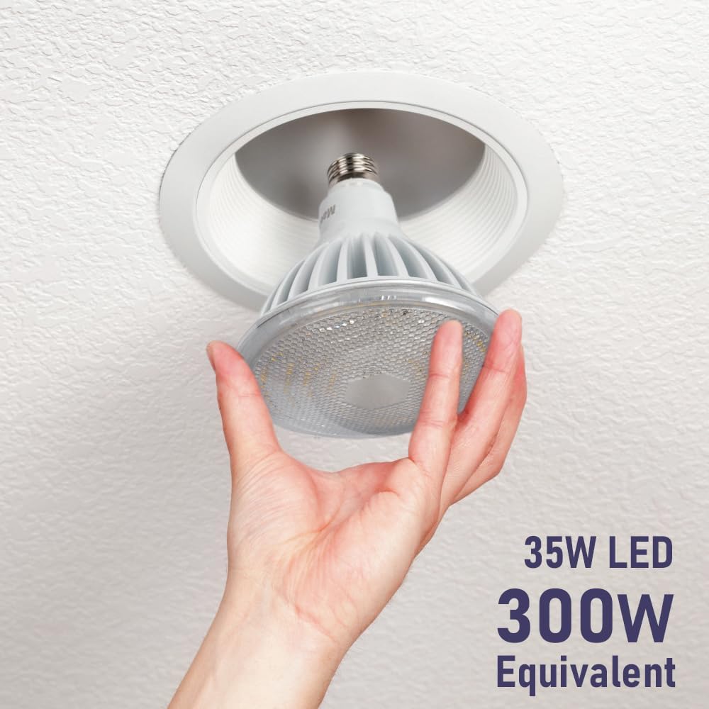 PAR38 LED Flood Light Bulbs, 300W Equivalent, Indoor Outdoor Flood Light Bulb, Daylight 5000K, Waterproof, 35W
