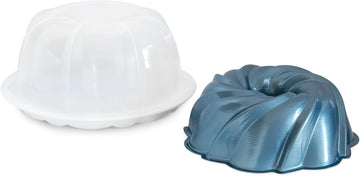 Formed Swirl Bundt with Keeper, 10 Cup, Twilight Blue
