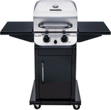 2-Burner Cabinet Propane Gas Grill, Stainless Steel BBQ Grill for Outdoor Patio Cooking