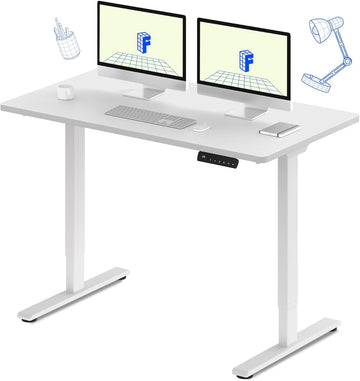 E3 Dual Motor Electric Standing Desk 55 x 28 Sit Stand Up Desk, Holds 220 lbs, Adjustable Height w/Memory Presets
