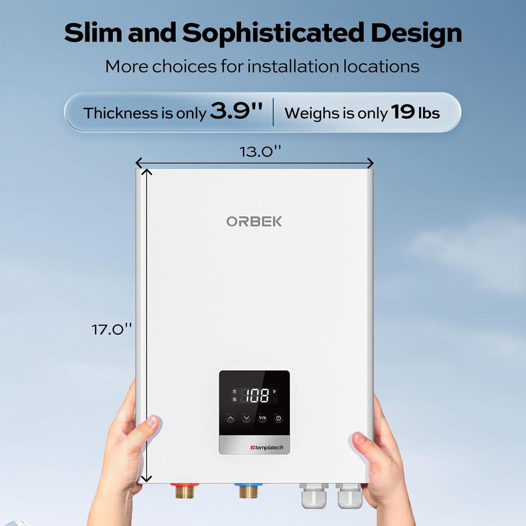 18kW Tankless Water Heater Electric 240v - On Demand Hot Water Heater Electric, Max 4.17 GPM