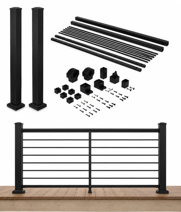 Plus Rod Rail Level Kit, 1-6' Span x 36" High, Posts & Brackets