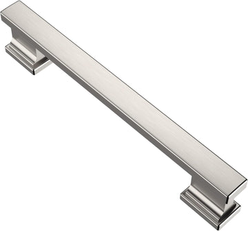 10 Pack Brushed Satin Nickel Cabinet Pulls, 5 Inch(128mm) Hole Centers Kitchen Cabinet Handles for Cabinets and Drawers