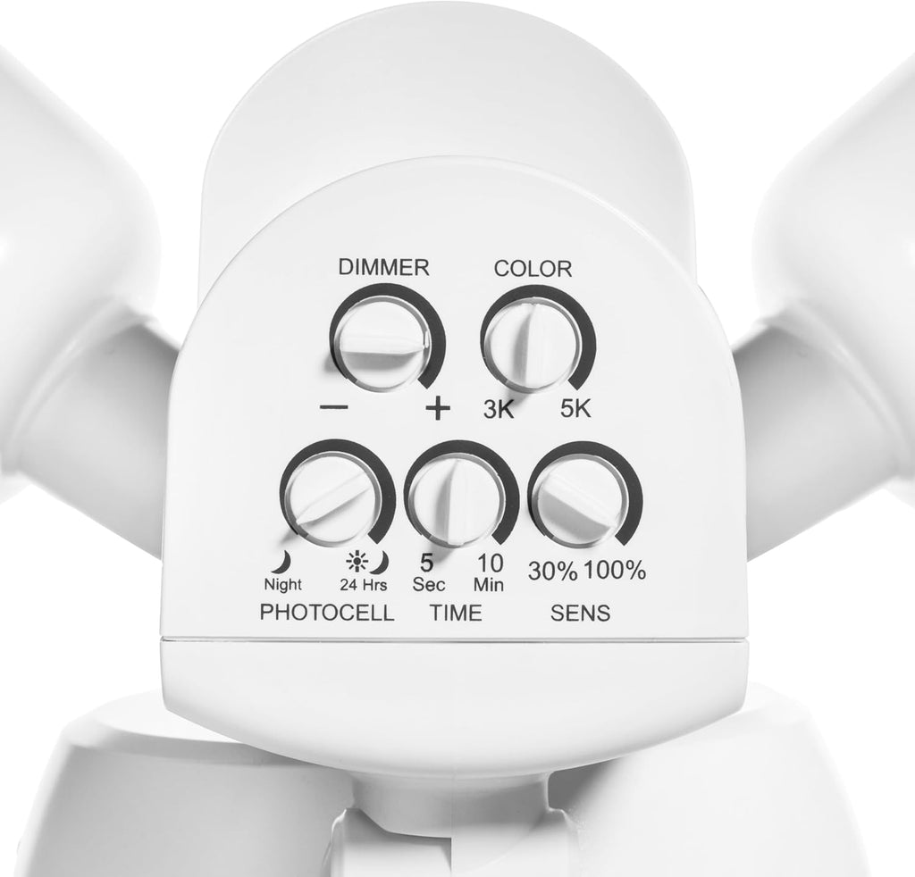 LU160 Luminator Motion Sensor Outdoor Lights - Flood Light for Security - Outside Dusk to Dawn Photocell, 3000k-5000k