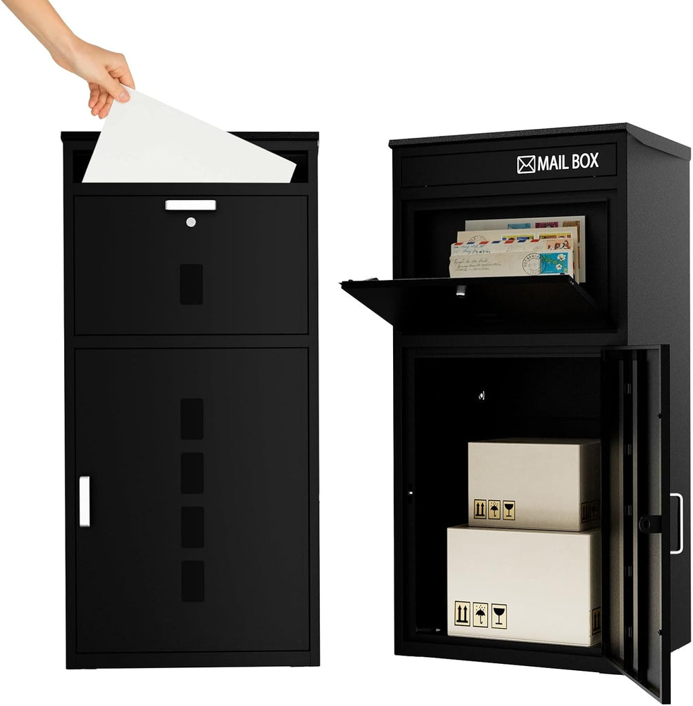Large Package Delivery Box 41.5" Anti-Theft Locking Parcel Drop Box