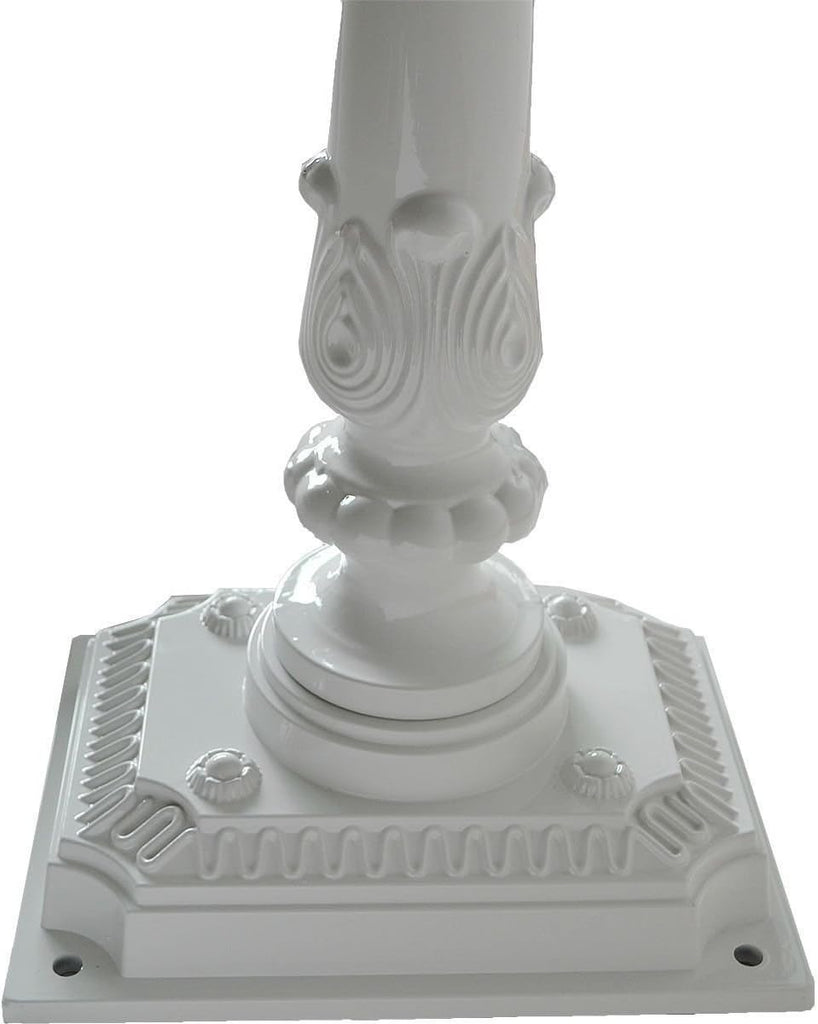 Mail Box Heavy Duty Mailbox Postal Box Security Cast Aluminum Vertical Pedestal (White)