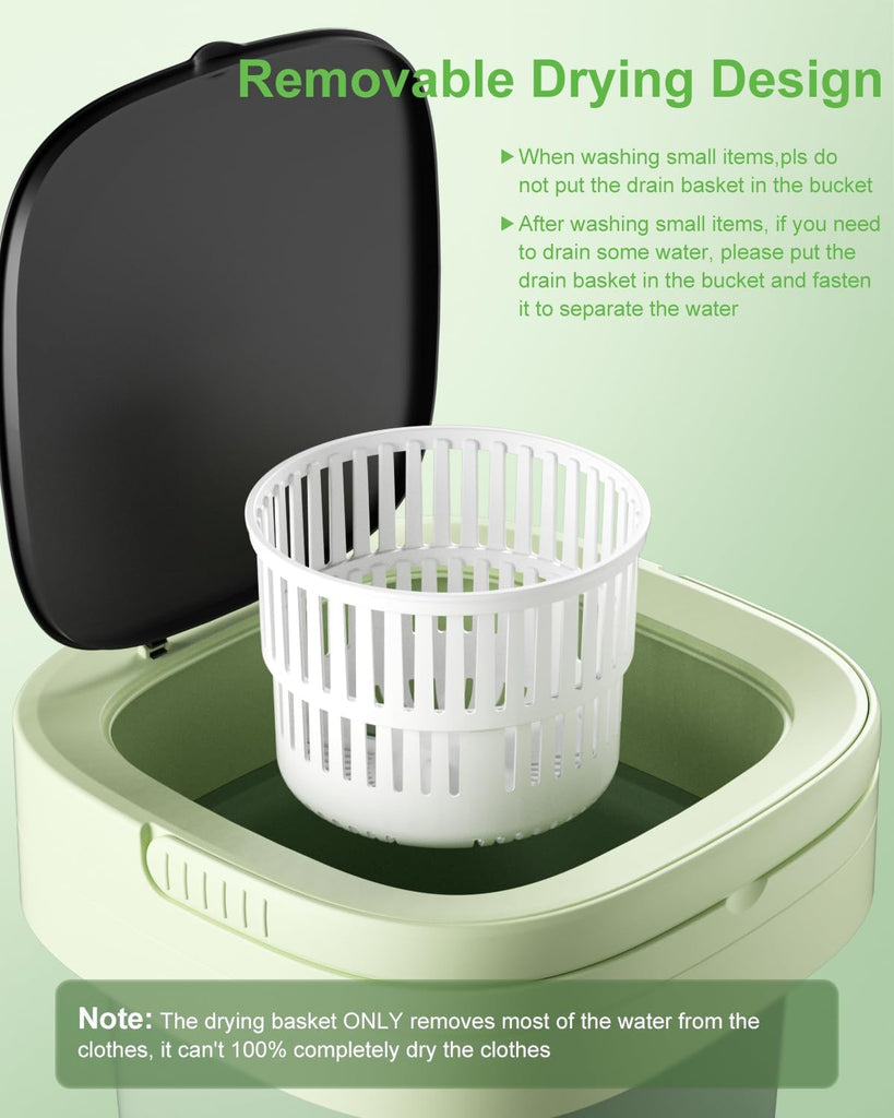 Portable Washing Machine, Mini Washer,16L Upgraded Large Capacity Foldable Washer.Deep Cleaning of Underwear, Baby