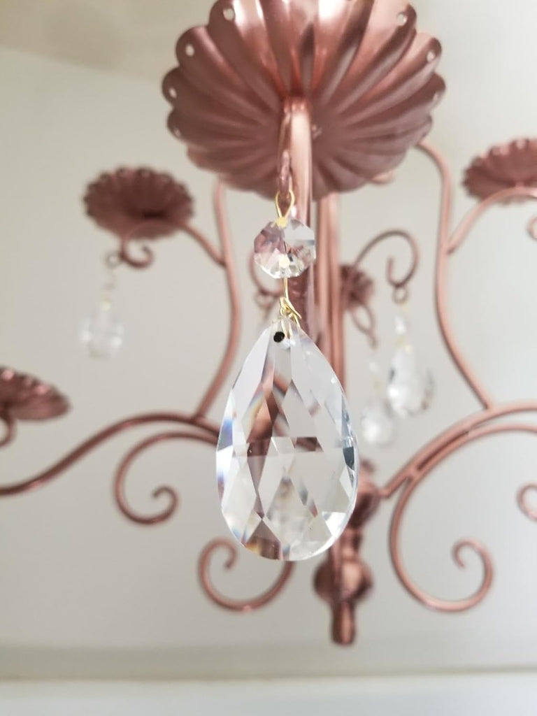 15 Pcs Clear Teardrop Crystal Chandelier, Crystal Pendant for Light Lamp & Window