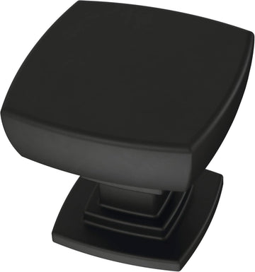 (10-Pack) - Square Matte Black Cabinet Knobs for Dressers, Drawers, Kitchen Cabinet Door, Vanity, Furniture, Closet