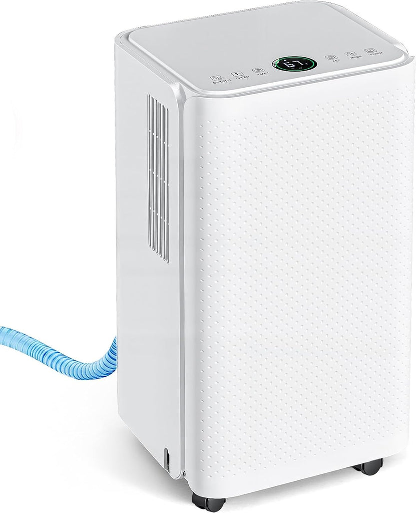 30Pints Dehumidifier with Drain Hose, Most Efficient Energy Star, 2,000 Sq.Ft Dehumidifier for Basement, 2L Tank 38dB