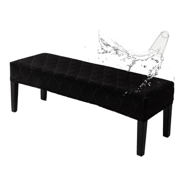 Waterproof Dining Room Bench Covers, Stretch Bench Cover, Khaki