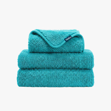 Egyptian Cotton Towel Set, 700 GSM, 100% Long-Staple Giza Cotton, Ultra-Absorbent Spiral Weave, Jade Green, 2-Piece
