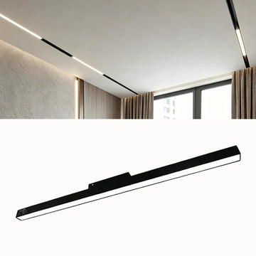 24 Inch Magnetic Track Light Head, 24W Linear Flood Light, 4000K Neutral White LED Ceiling Track Lighting Fixture