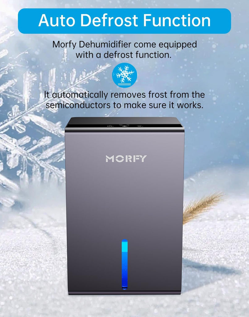 Dehumidifier, Small Dehumidifier for Bedroom Bathroom RV with Auto Shut Off