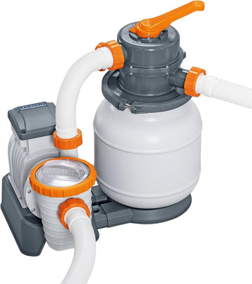 58498E Flowclear 1500 Gallon Sand Filter Pool Pump for Above Ground 300 to 11,200 Gallon Swimming Pools with Adapter