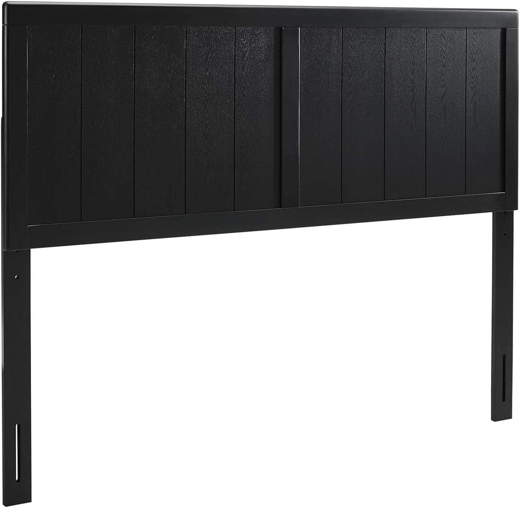King Wood Headboard, Black