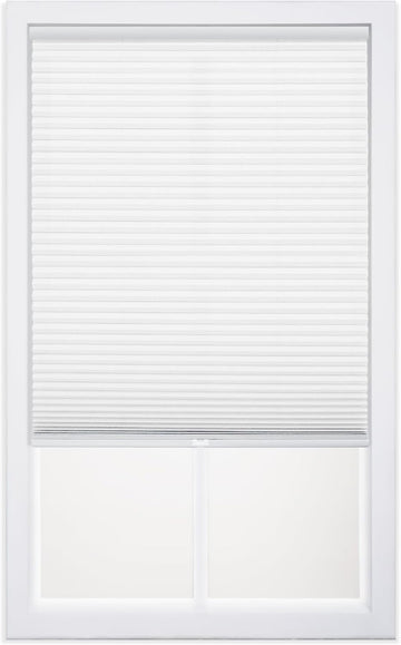 Cordless 1" Light Filtering Cellular Shade, 20"W x 48"H, Cream