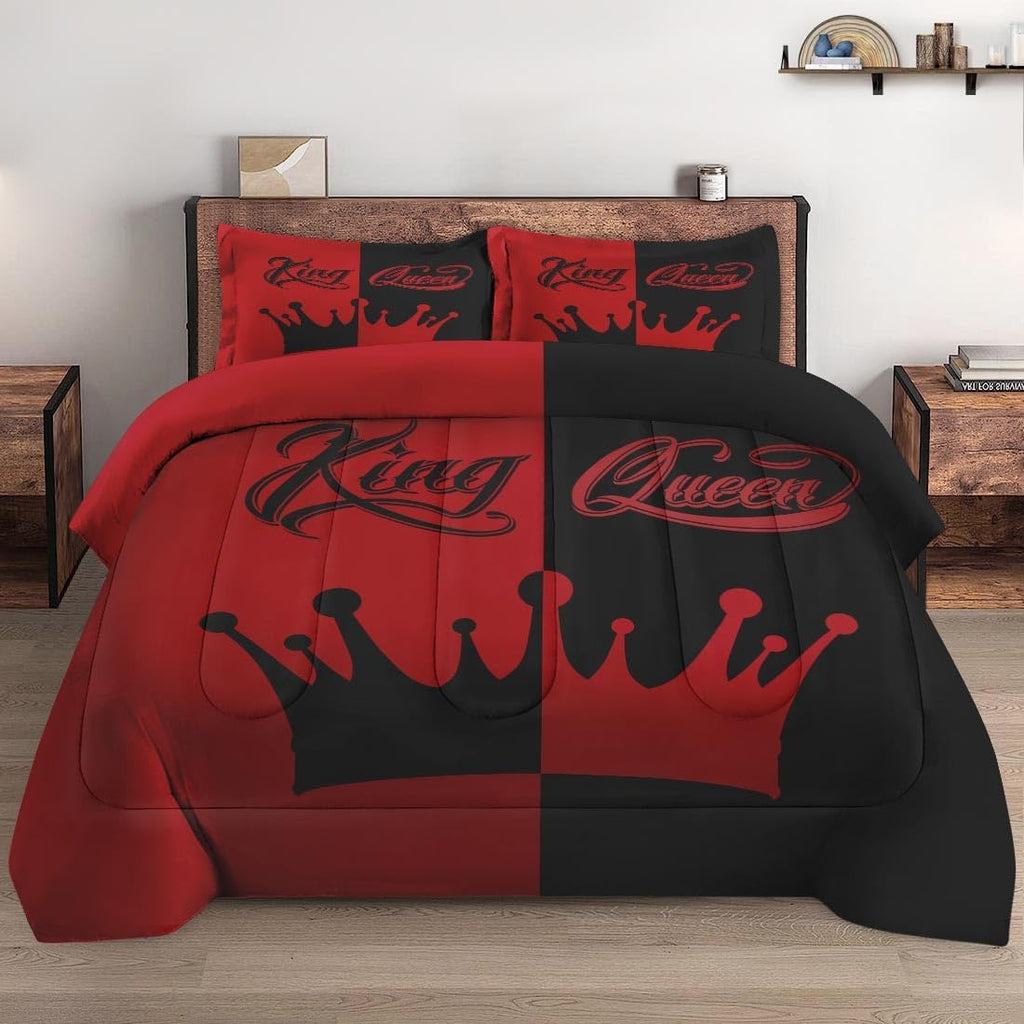 Comforter Set Queen, Queen King Princess Soft 3 Pcs Bedding for Kids and Adults