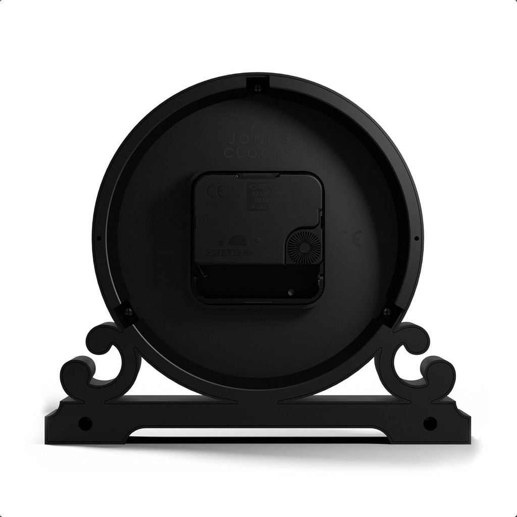 CLOCKS Saloon Mantel Clock | Small Traditional Double Scroll Design | Green | Contemporary Classic Style for