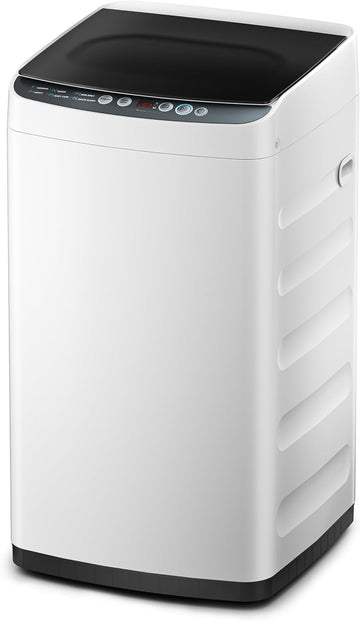 Portable Washing Machine, 0.9 cu. ft with 6 Cycles, Drum Clean, Quick, Stainless Steel Tub, Transparent Lid, LED