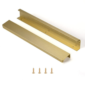 Edge Finger Pulls for Cabinet Kitchen Drawer knobs Low Profile Door Dresser Bathroom Closet Cupboard Furniture