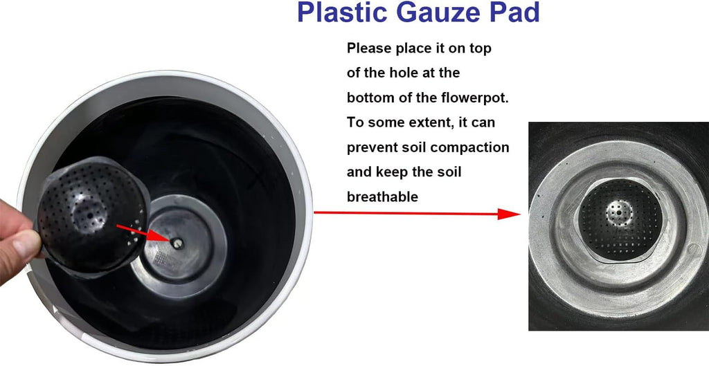 24,21,11 Inch Large Planters with Drainage Hole and Saucer - Set of 3 Tall Plant Pots Indoor Flower Pot Tall Round