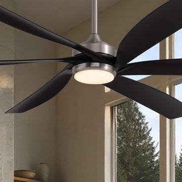 64 Inch Ceiling Fans with Lights,Indoor and Outdoor Modern Ceiling Fans with Lights and Remote