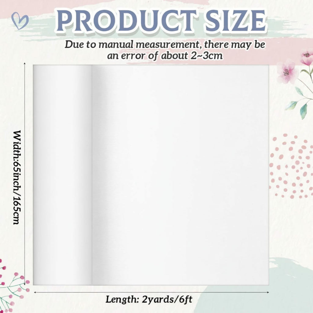 Sublimation Polyester Fabric, 65" Wide Heat Press Ready, 2 Yard
