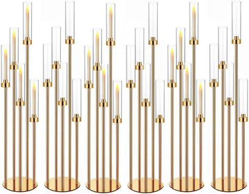 42.5in Gold Candle Holders for Table Centerpiece Candelabra Candlestick Holders Decor Wedding Centerpiece Table