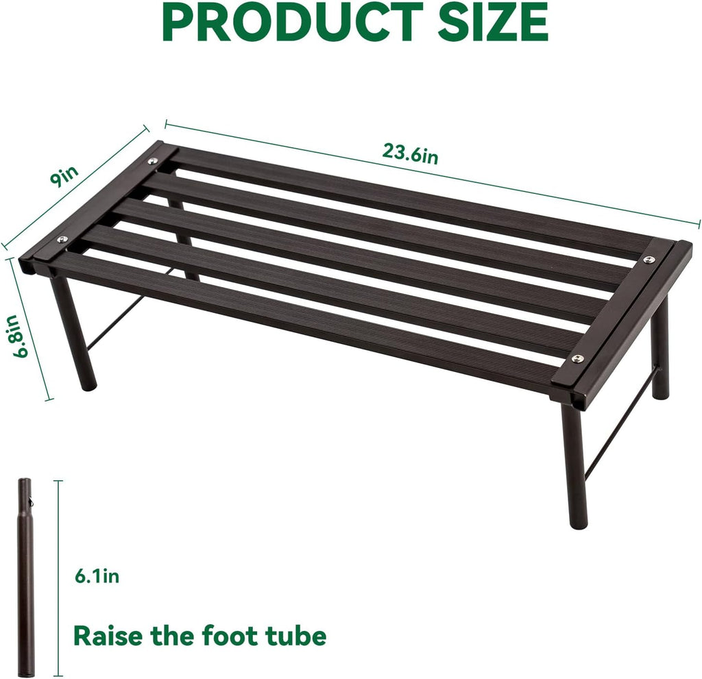 Metal Plant Stand, Rust-proof Aluminum Flower Pot Stand, Heavy Duty Planter Display Shelving Balcony Garden Living