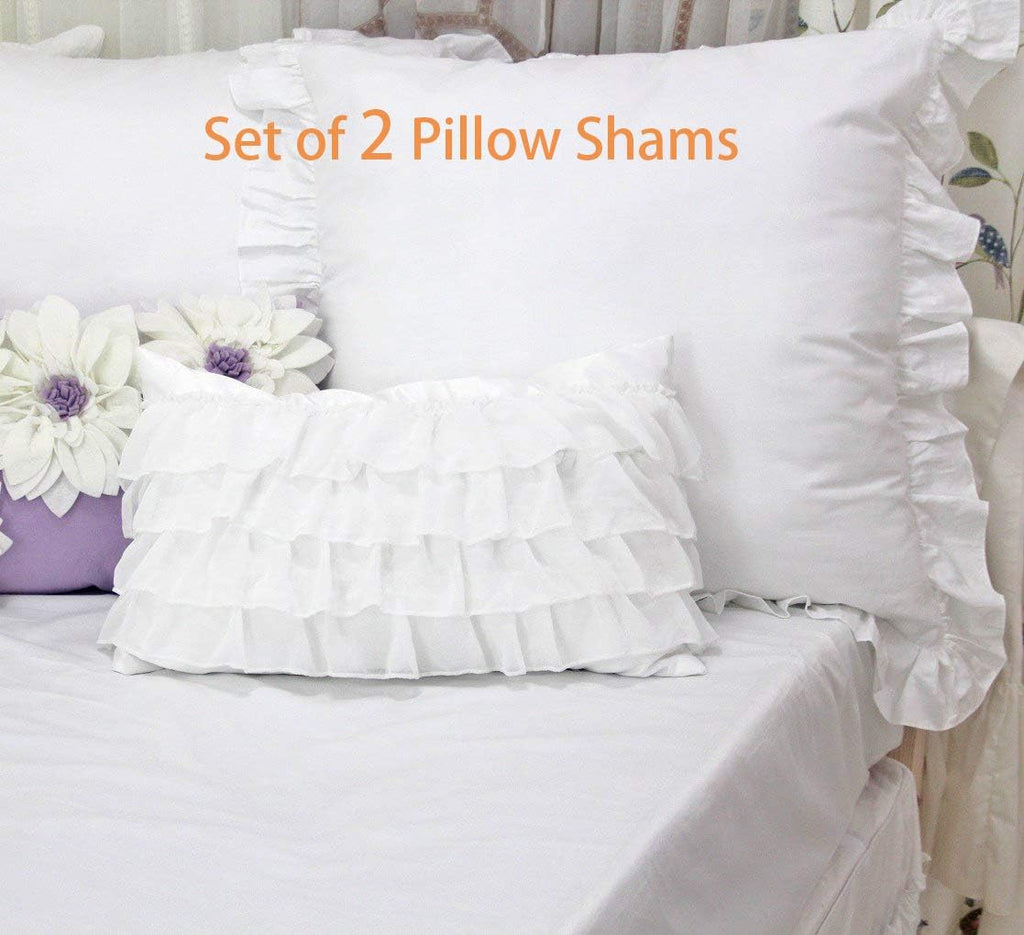 Queen's House 2-Piece White Euro Shams