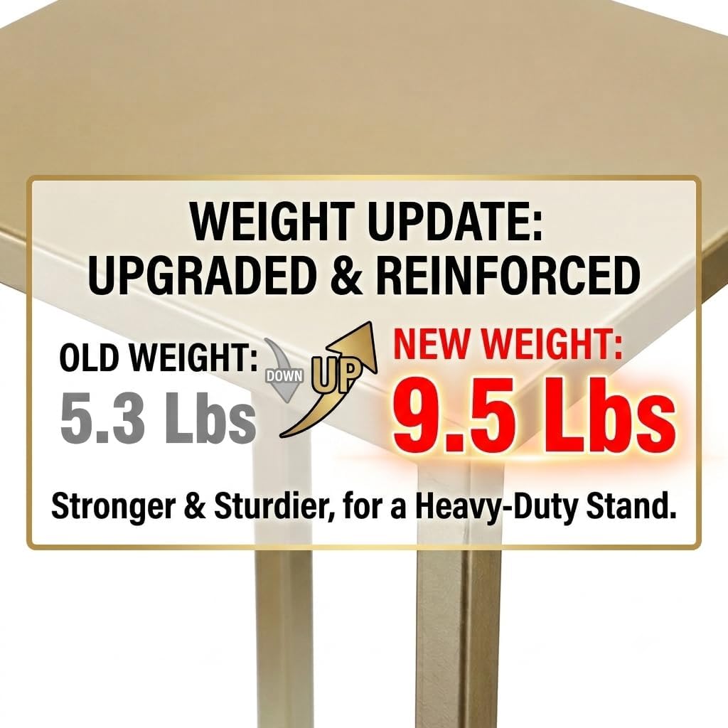 Gold Plant Stand Indoor Pack of 2, No Assembly Required Metal Pedestal Flower Stand, Upgraded 0.6" Heavy Duty Column