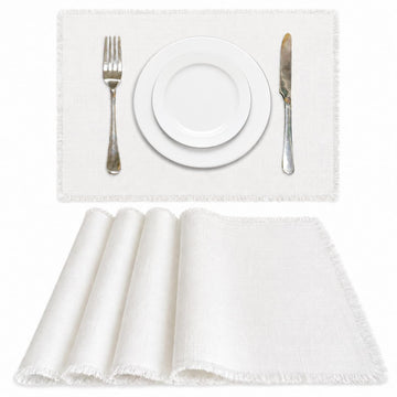 White Placemats Set of 4