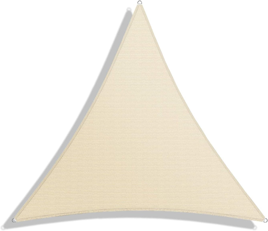 11' x 11' x 11' Sun Shade Sail Equilateral Triangle Outdoor Canopy Cover with Hardware Kit UV Block for Backyard