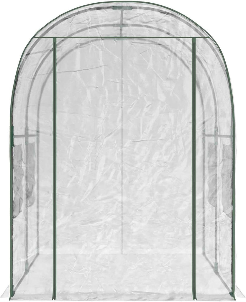 Portable Greenhouse Garden, PVC Plant Growing Cover with Powder-Coated Steel Frame, 62.99 x 78.74 x 75.79 in