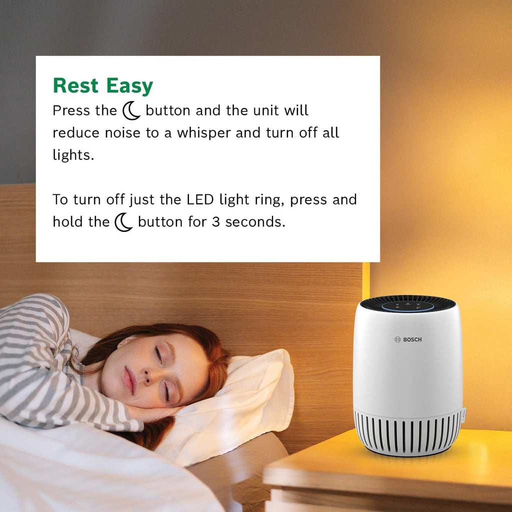 Air Purifier for Home, Small Spaces (Covers,500-sq ft), 2-in-1 Filter for Pollen, Smoke, Dust, Dande