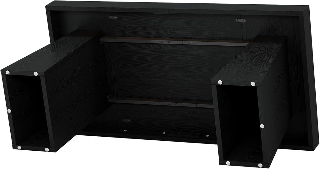 55-Inch Executive Desk, Thick Wood Office Computer Desk with Double Pedestal