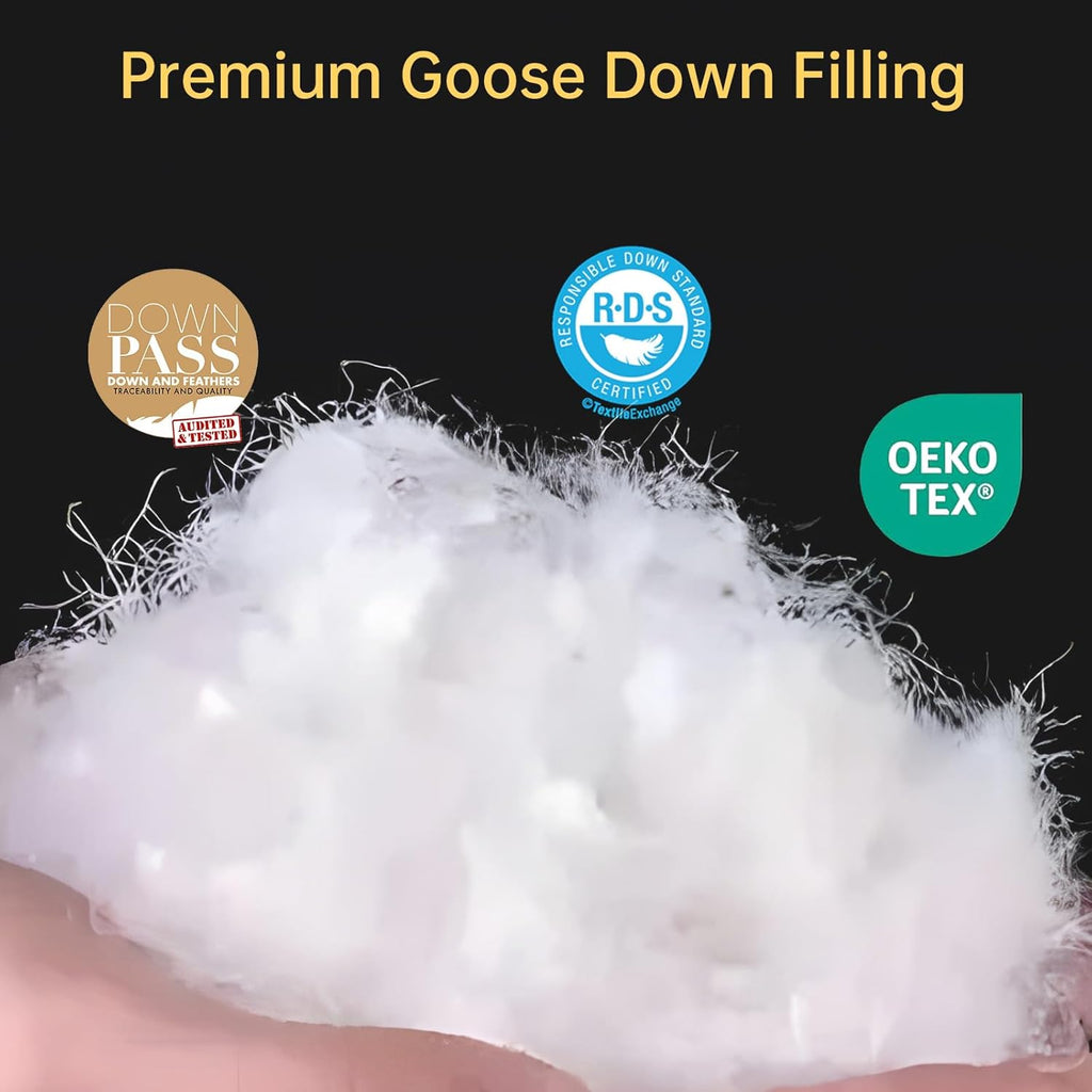 Goose Down Comforters 100% Cotton Shell Queen Comforter Luxury Duvet Insert