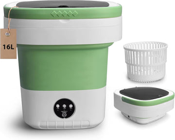 Portable Washing Machine, 16L Upgraded Mini Washer with Spin Basket Laundry Machine, 3 Cleaning Modes Suitable for