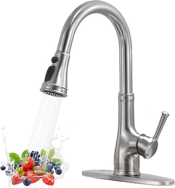 Vintage Kitchen Faucet with Pull Down Sprayer
